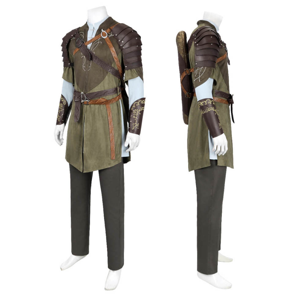 Legolas The Lord of the Rings Cosplay Costume Caped Medieval Warrior Halloween Outfit Takerlama