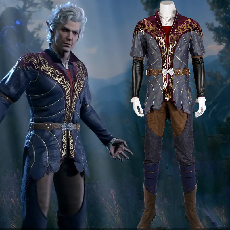 Baldur's Gate 3 Astarion Cosplay Costume Halloween Fancy Dress Them Party Outfits Takerlama