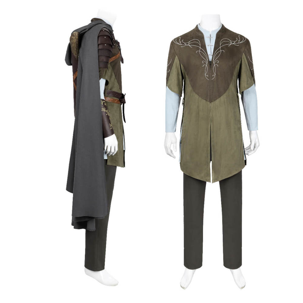 Legolas The Lord of the Rings Cosplay Costume Caped Medieval Warrior Halloween Outfit Takerlama