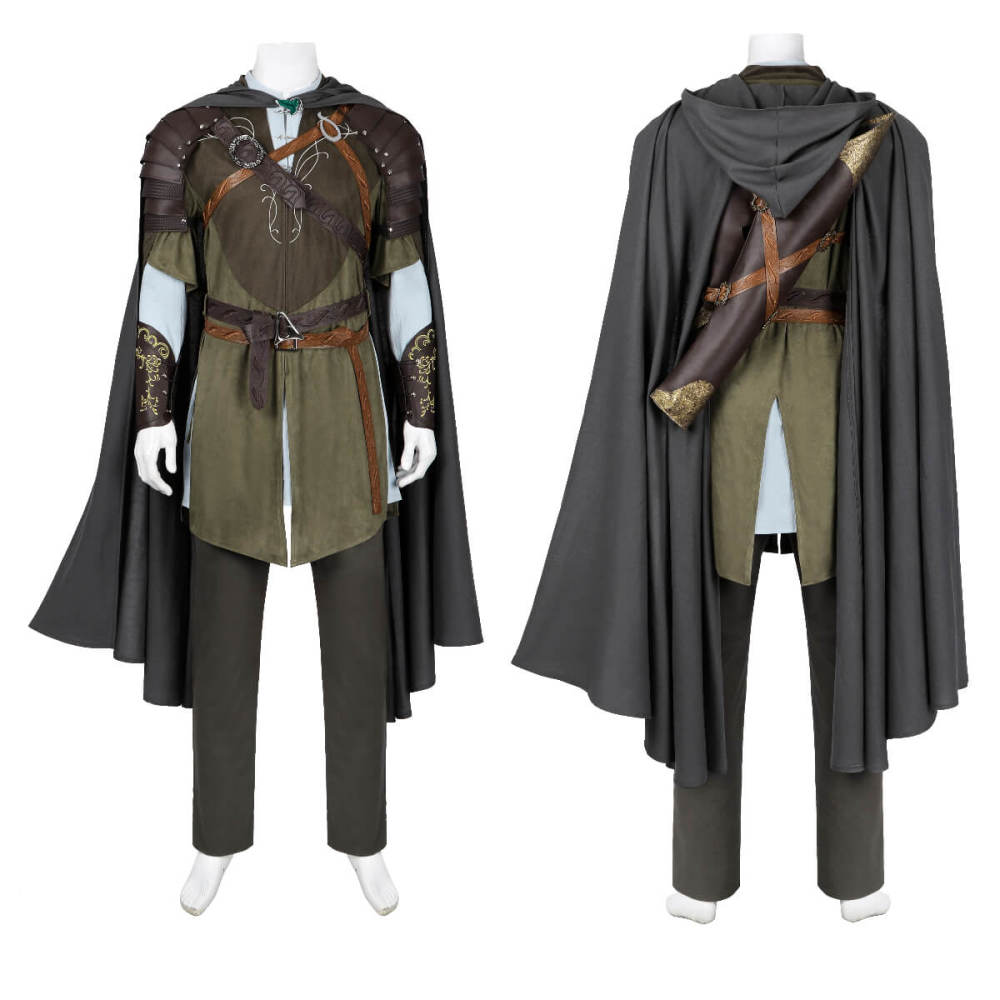 Legolas The Lord of the Rings Cosplay Costume Caped Medieval Warrior Halloween Outfit Takerlama