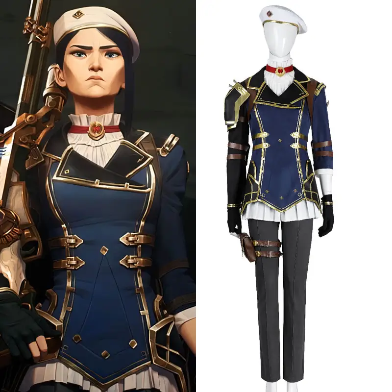 LOL Arcane Season 2 Caitlyn Halloween Cosplay Costume League of