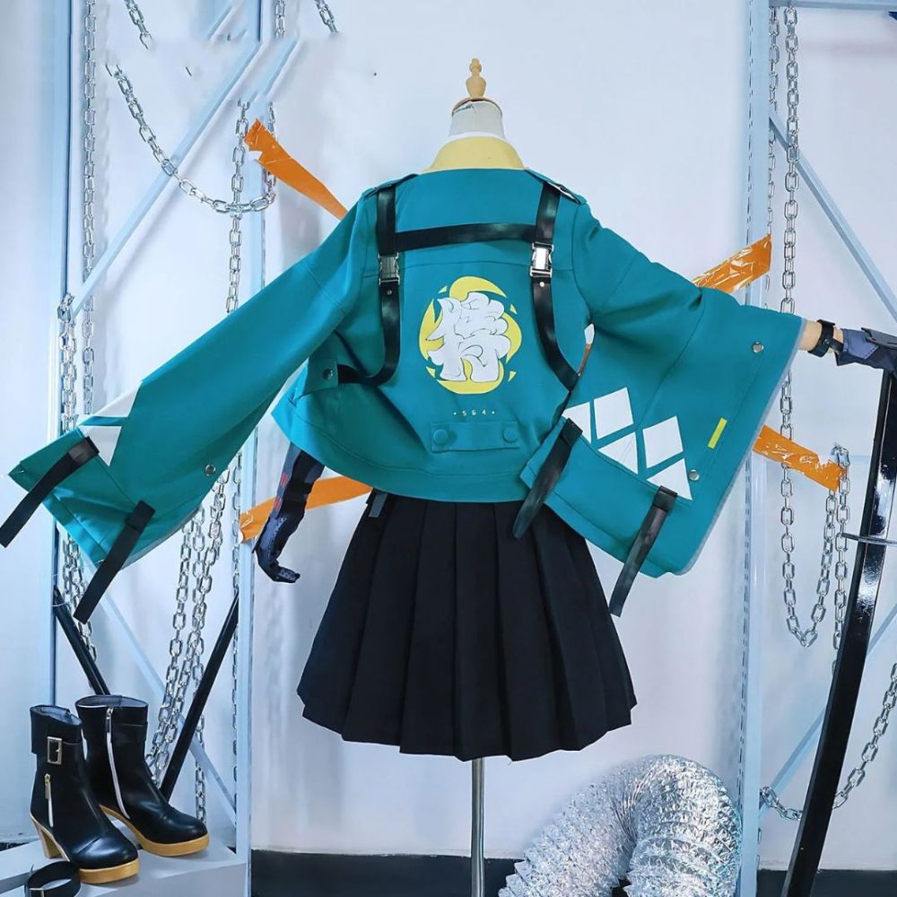 Takerlama Zenless Zone Zero Hoshimi Miyabi Cosplay Costume With Headpiece Women Game Halloween Outfits
