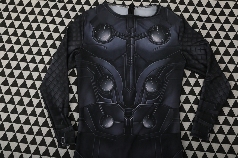 Avengers Infinity War Thor Hallowen Cosplay Costume for Men Kids 3D Printing Bodysuit Cloak Takerlama