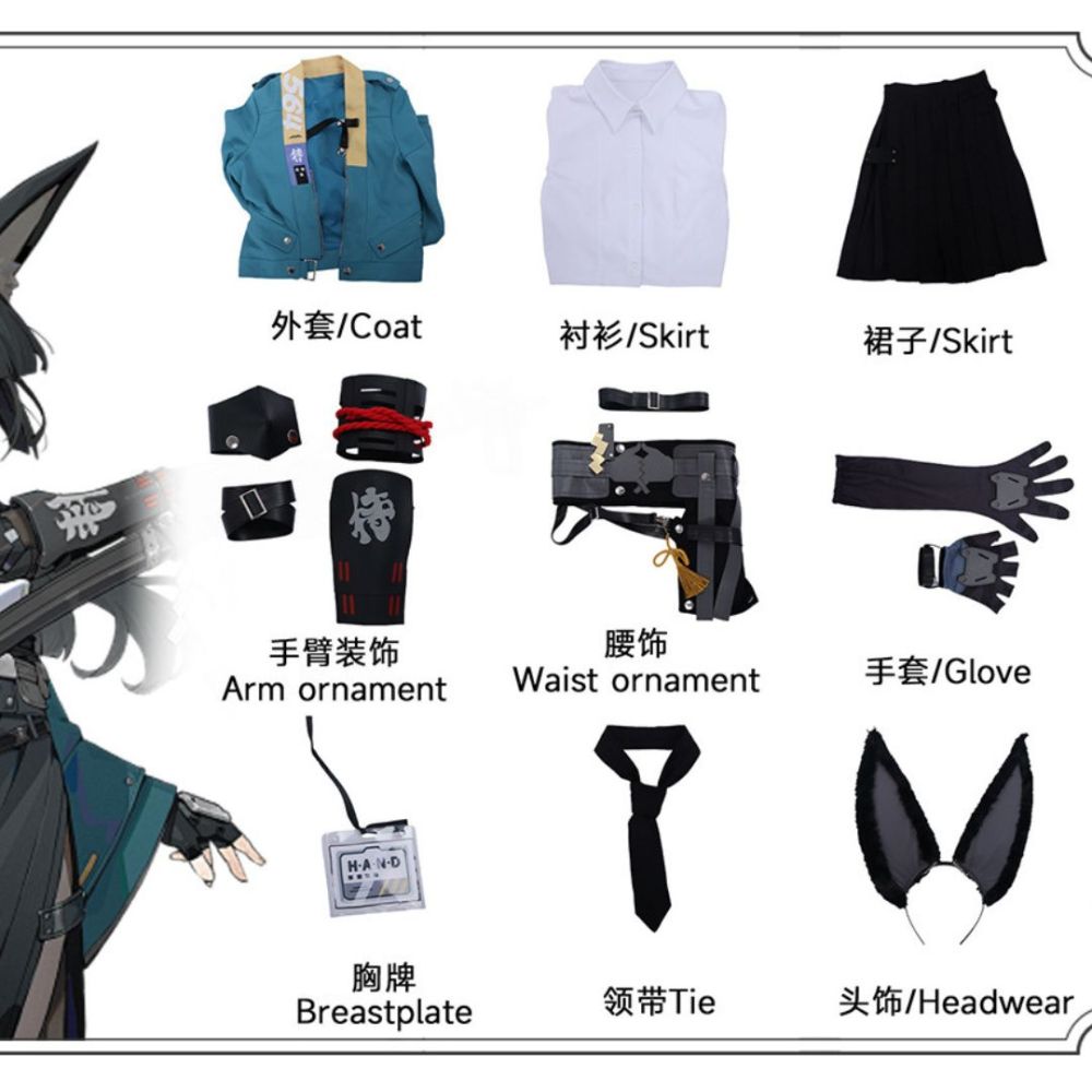 Takerlama Zenless Zone Zero Hoshimi Miyabi Cosplay Costume With Headpiece Women Game Halloween Outfits