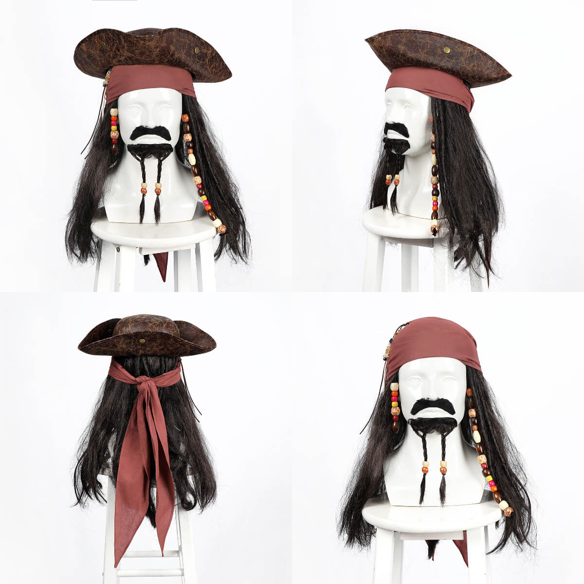 Disney Parks Pirates Caribbean Jack Sparrow Hat buy Costume & Dreads Adult Costume.