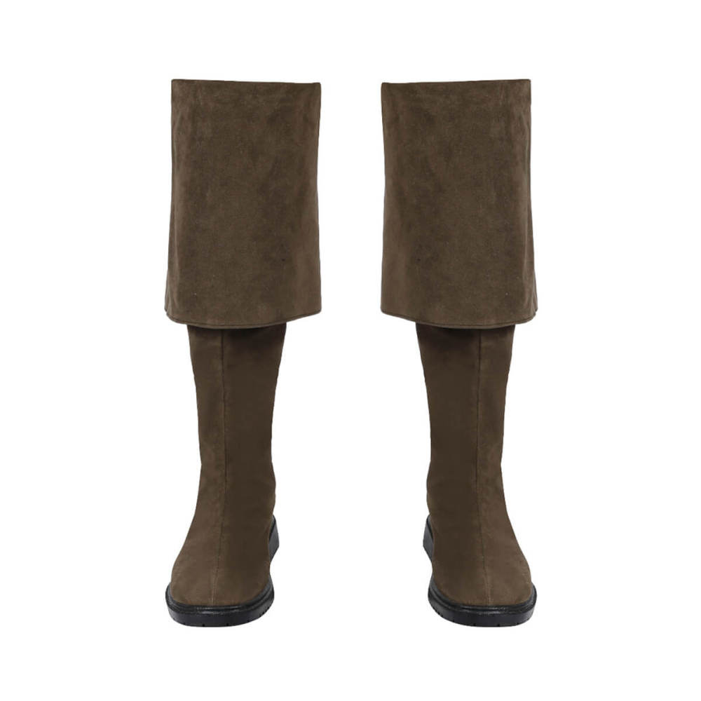 Captain Jack Sparrow Pirates of the Caribbean Halloween Cosplay Costume with Hat Wig Top Level Takerlama