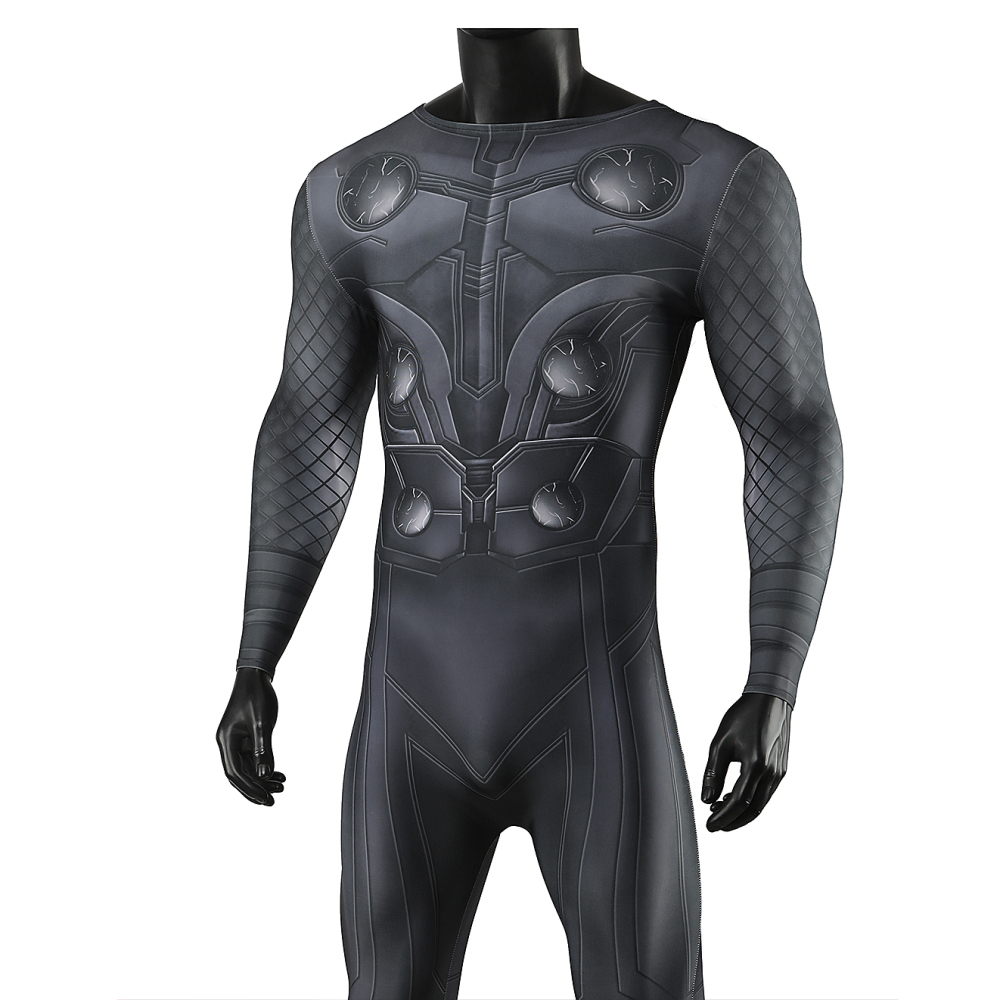 Avengers Infinity War Thor Hallowen Cosplay Costume for Men Kids 3D Printing Bodysuit Cloak Takerlama