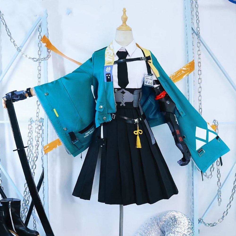 Takerlama Zenless Zone Zero Hoshimi Miyabi Cosplay Costume With Headpiece Women Game Halloween Outfits