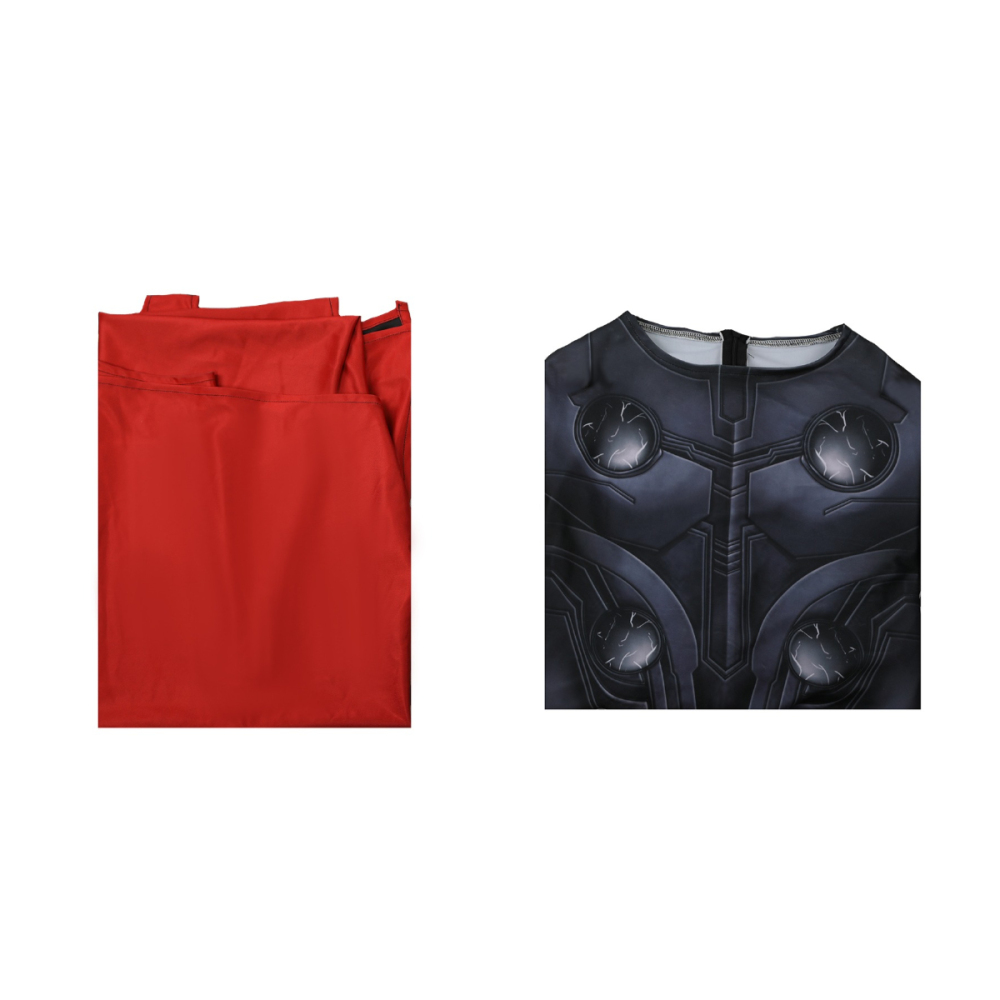 Avengers Infinity War Thor Hallowen Cosplay Costume for Men Kids 3D Printing Bodysuit Cloak Takerlama