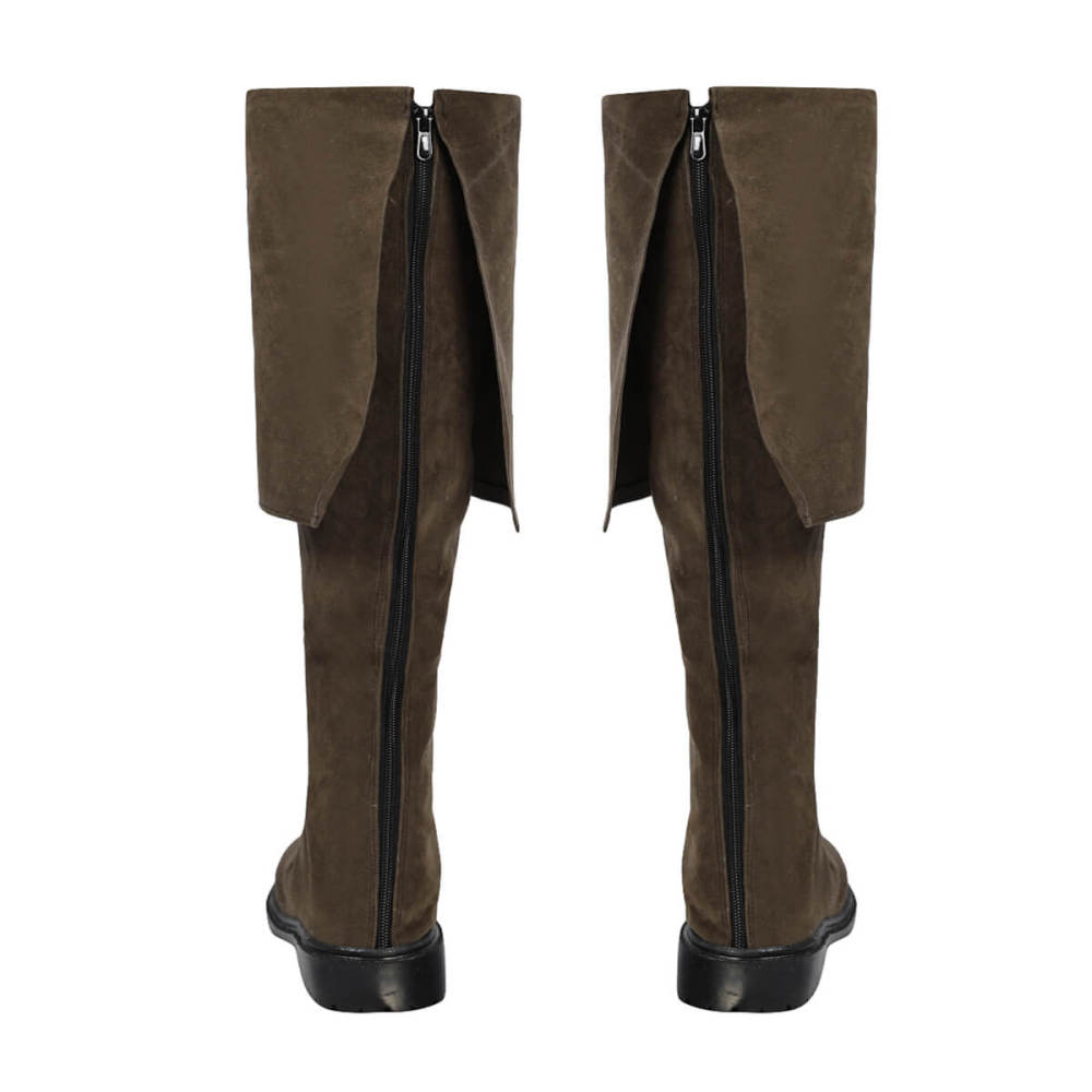 Captain Jack Sparrow Pirates of the Caribbean Halloween Cosplay Costume with Hat Wig Top Level Takerlama