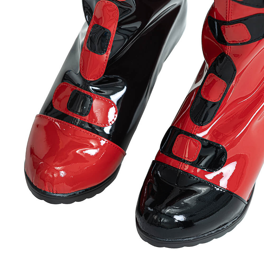 Suicide Squad Isekai Harley Quinn Halloween Cosplay Costume Party Carnival  2024 TV Women Red Suit Takerlama