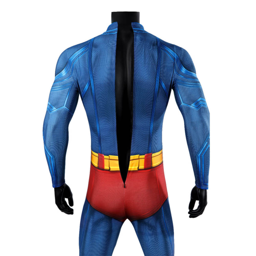 Superman Legacy Clark Kent Hallowen Cosplay Costume Superhero Jumpsuit With Cloak Takerlama