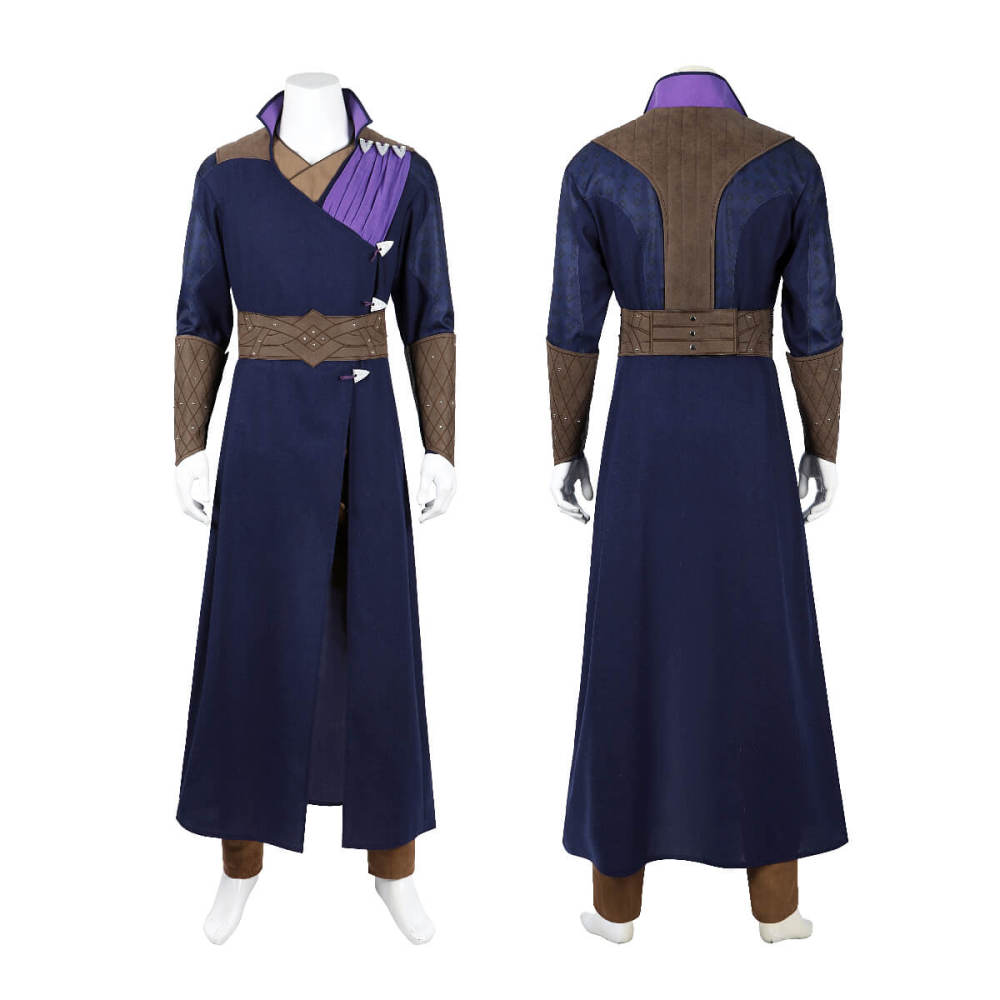 Baldur's Gate 3 Gale Dekarios Cosplay Costume Game Halloween Purple Suit Top Level Takerlama
