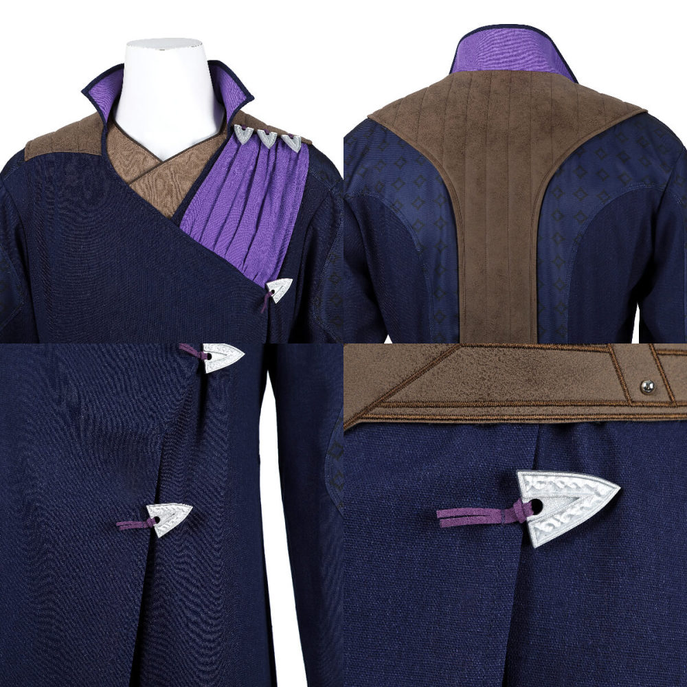 Baldur's Gate 3 Gale Dekarios Cosplay Costume Game Halloween Purple Suit Top Level Takerlama
