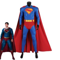 Deluxe Legacy Clark Kent Halloween Cosplay Costume Movie Superhero Jumpsuit With Cape Shoes Takerlama