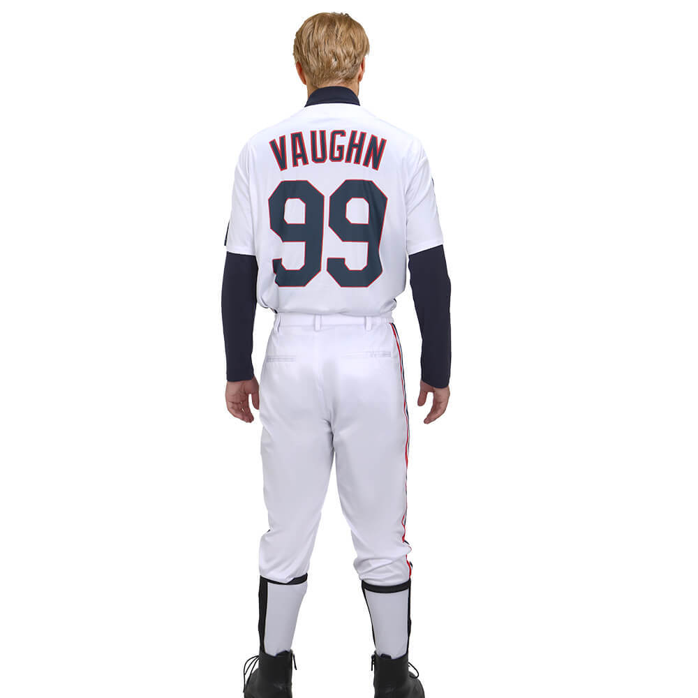Major League Ricky Vaughn 99 Jersey 90s Hip Hop Baseball Uniform Men's Cosplay Costume Takerlama