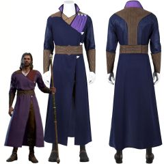 Baldur's Gate 3 Gale Dekarios Cosplay Costume Game Halloween Purple Suit Top Level Takerlama
