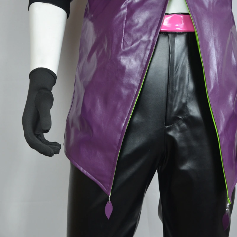 Suicide Squad Isekai Joker Cosplay Costume Halloween DC Theme Party Purple Suit Takerlama