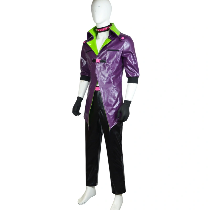 Suicide Squad Isekai Joker Cosplay Costume Halloween DC Theme Party Purple Suit Takerlama