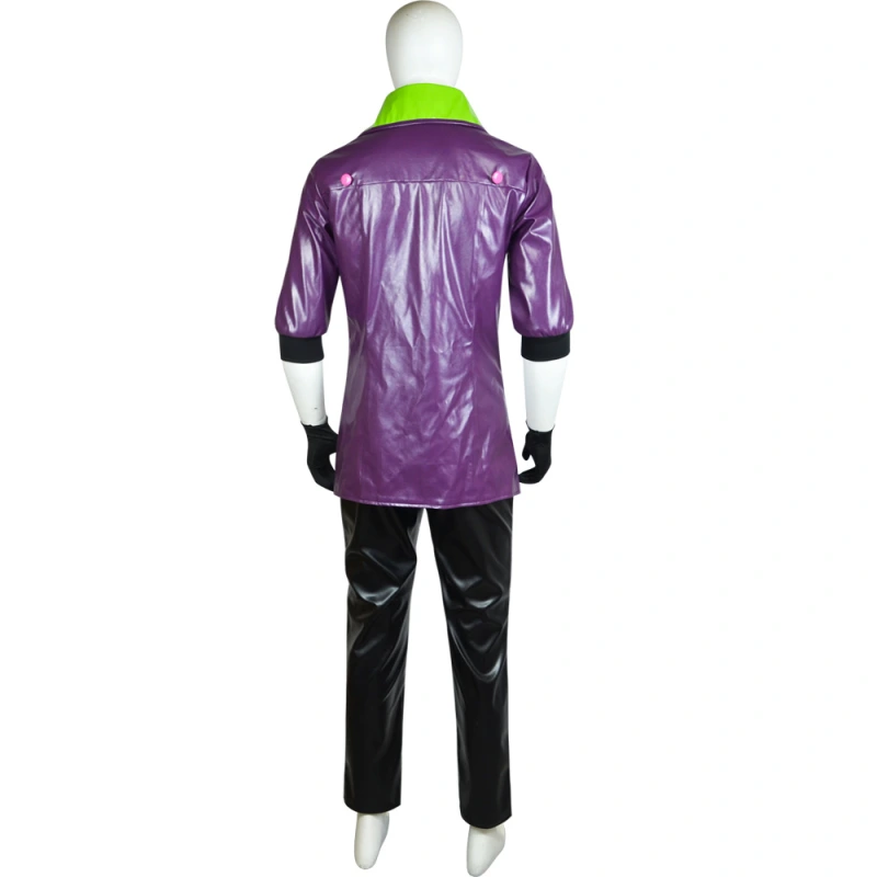 Suicide Squad Isekai Joker Cosplay Costume Halloween DC Theme Party Purple Suit Takerlama