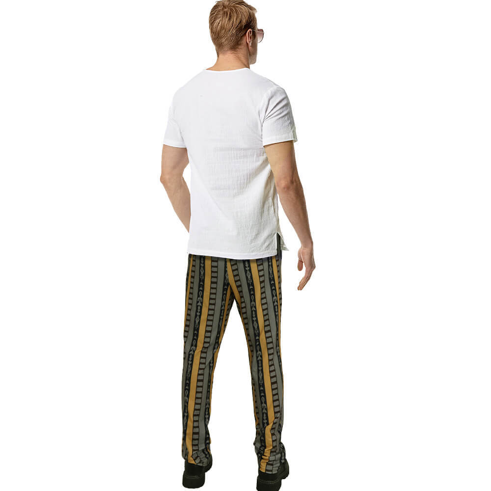 Jeffrey The Dude Men's Pajama Pants The Big Lebowski  Halloween Costume Elastic Waist Takerlama