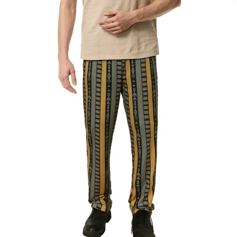 Jeffrey The Dude Men's Pajama Pants The Big Lebowski  Halloween Costume Elastic Waist Takerlama