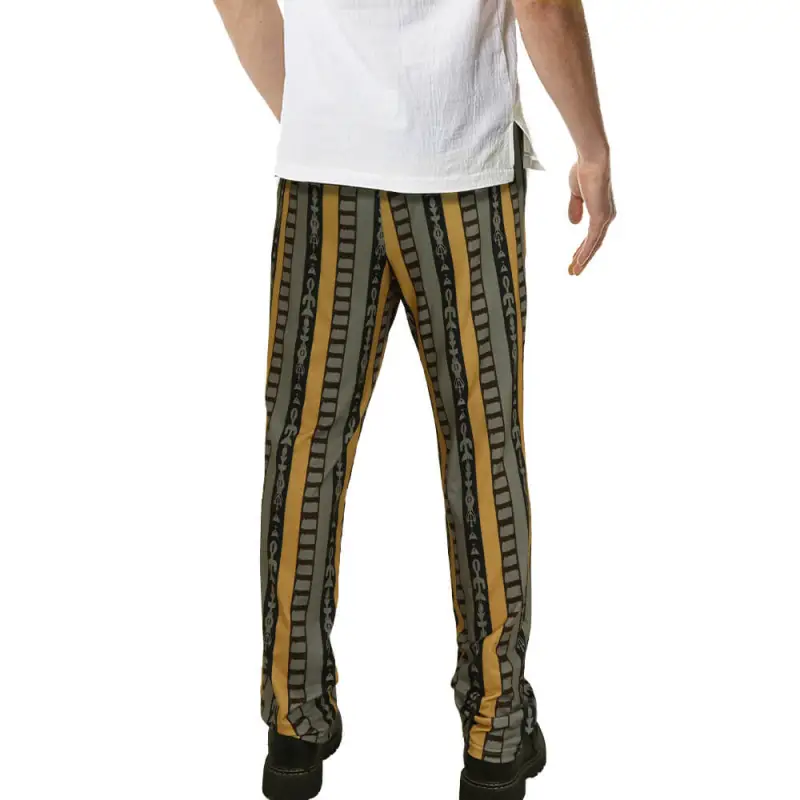 Jeffrey The Dude Men's Pajama Pants The Big Lebowski  Halloween Costume Elastic Waist Takerlama