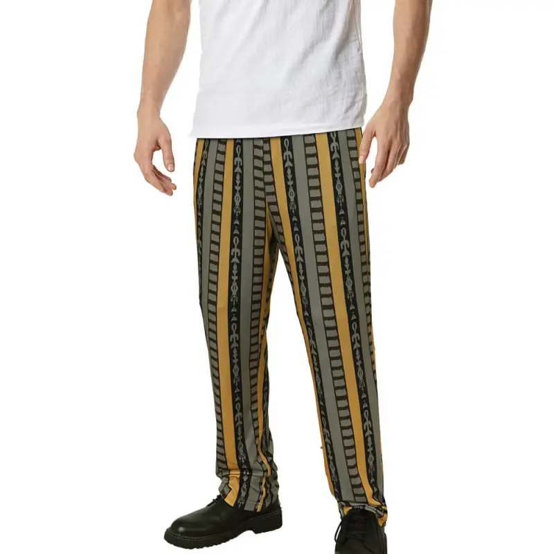 Jeffrey The Dude Men's Pajama Pants The Big Lebowski  Halloween Costume Elastic Waist Takerlama