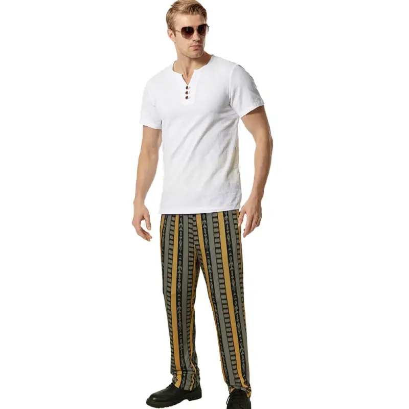 Jeffrey The Dude Men's Pajama Pants The Big Lebowski  Halloween Costume Elastic Waist Takerlama