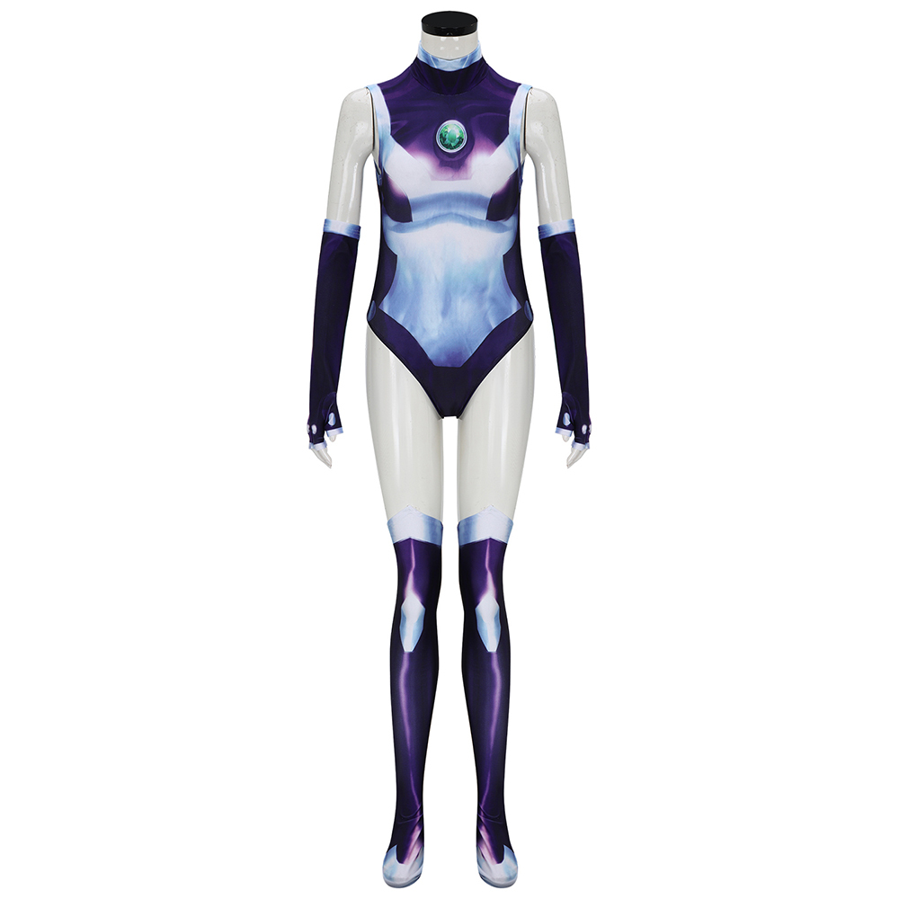 Teen Titans Starfire Halloween Cosplay Costume Superheroine Kory Anders Koriand'r 3D Printed Bodysuit Adult Takerlama