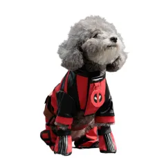 Deadpool 3 Dogpool Dog Costume Pet Puppy Suit Deadpool & Wolverine Cat Clothes Halloween Party Takerlama