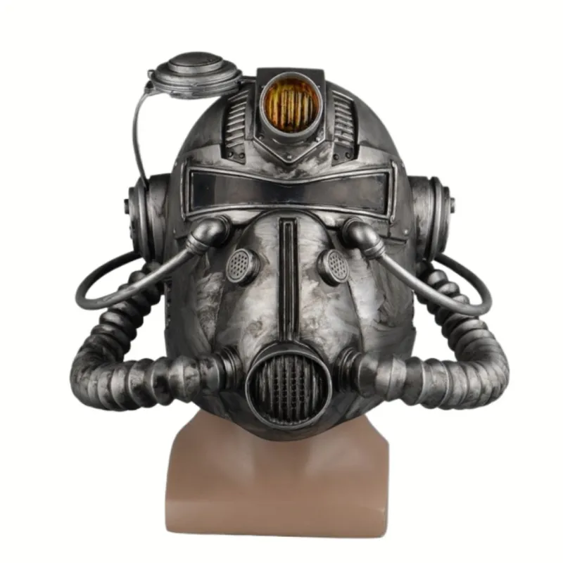 Fallout 76 T-51 Power Armor Helmet Vault Boy Cosplay Mask Halloween Costume Props Accessories Takerlama