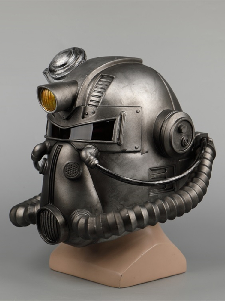 Fallout 76 T-51 Power Armor Helmet Vault Boy Cosplay Mask Halloween Costume Props Accessories Takerlama