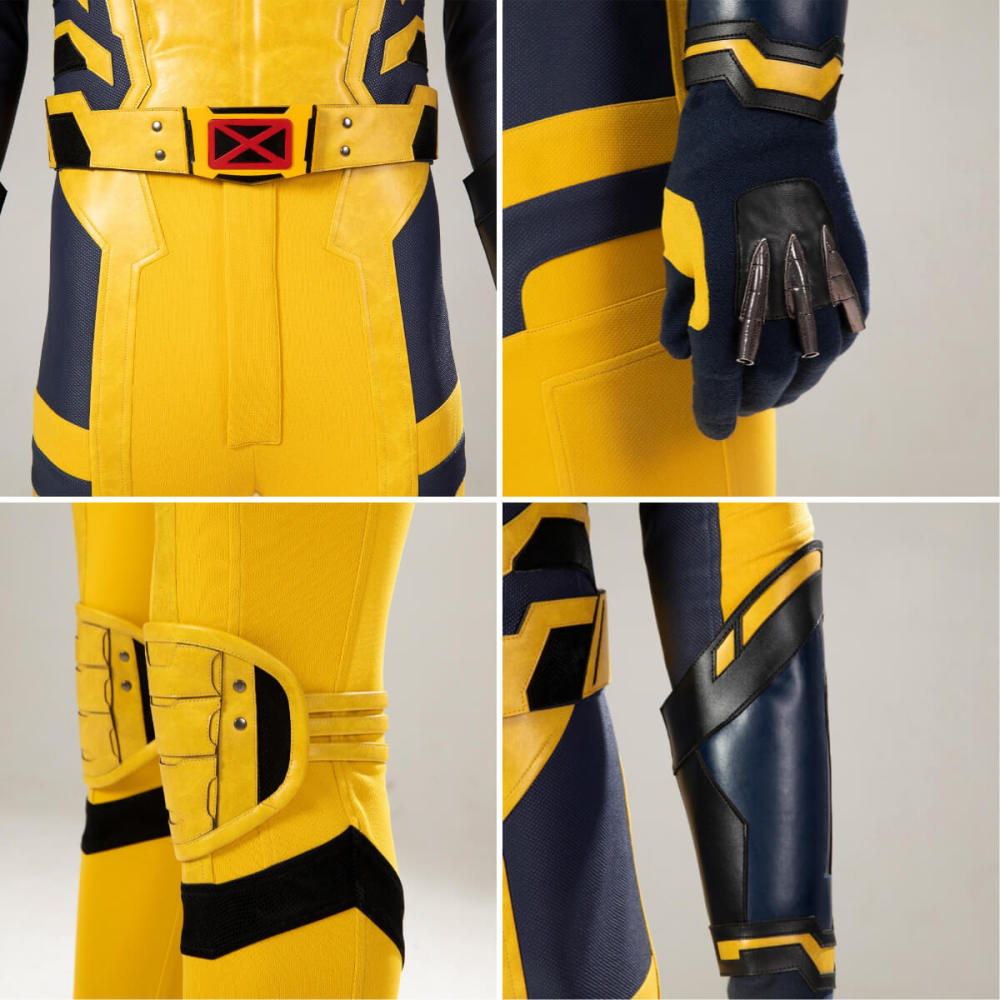 Deadpool 3 Wolverine Men's Costume Premium Marvel Hugh Jackman's Yellow Outfits (In Stock) Takerlama