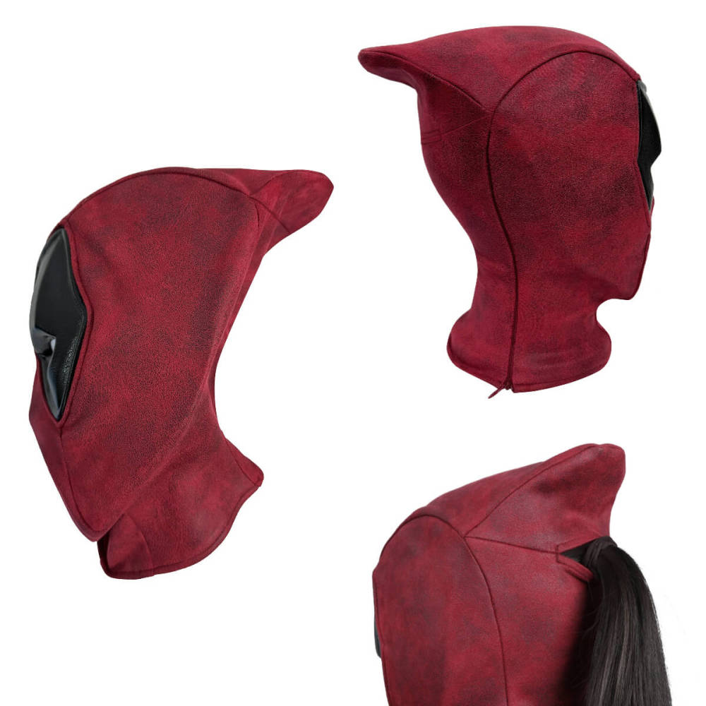 Female Lady Deadpool Cosplay Mask Deadpool & Wolverine Full Head Helmet Halloween Theme Party Props Accessories Takerlama