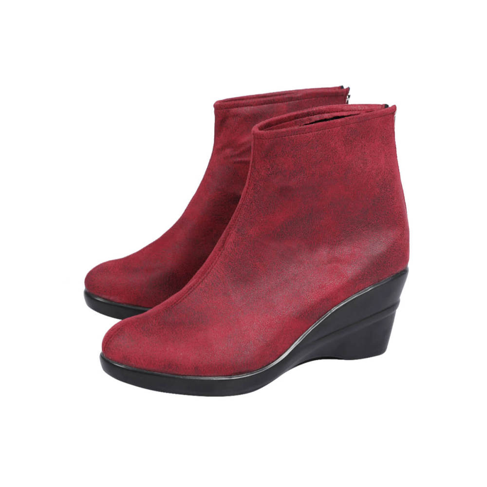 Lady Deadpool Cosplay Shoes Red Leather Boots Deadpool & Wolverine Halloween Theme Party Props Takerlama