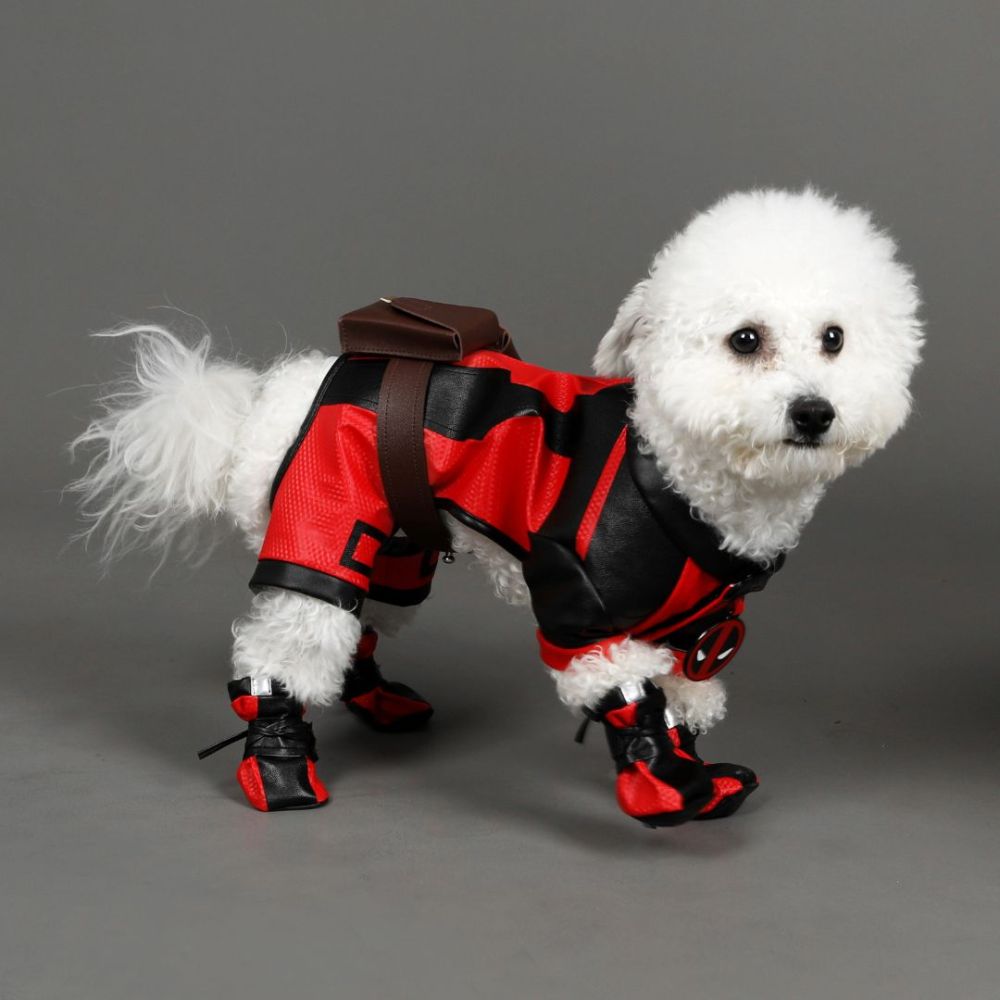 Deadpool & Wolverine Dogpool Cosplay Costume Pet Puppy Cat Suit Deadpool 3 Dog Clothes Takerlama