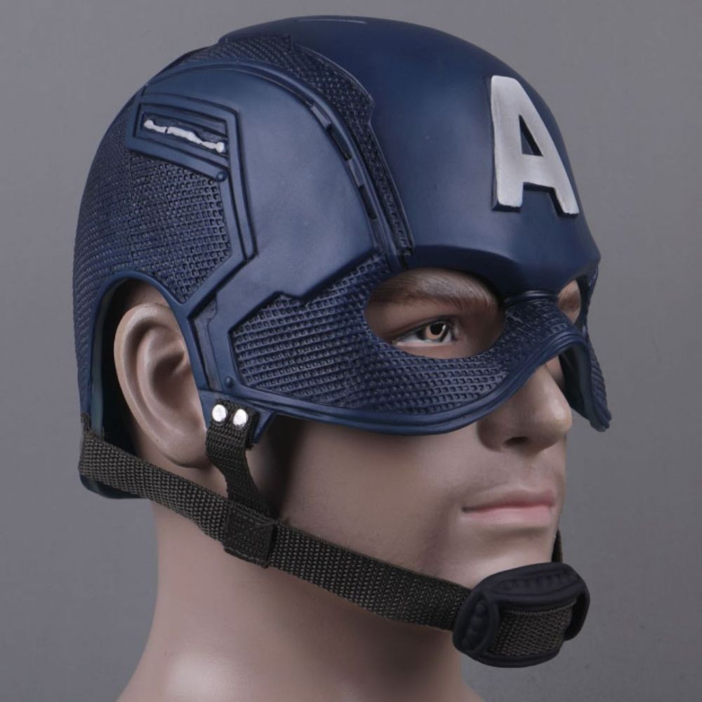 Captain America Cosplay Helmet Avengers: Age of Ultron Superhero Steve Rogers Costume Mask Halloween Party Props Takerlama