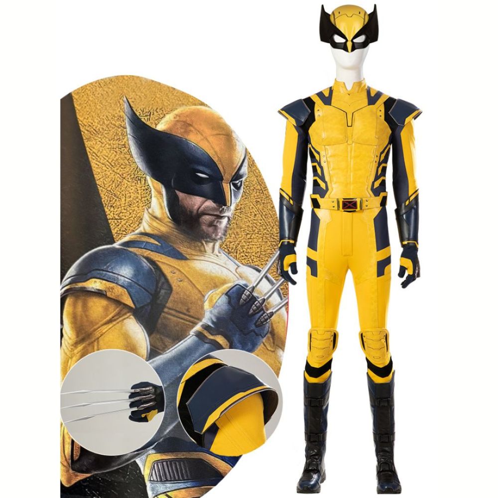 Deadpool 3 Wolverine Men's Costume Premium Marvel Hugh Jackman's Yellow Outfits (In Stock) Takerlama