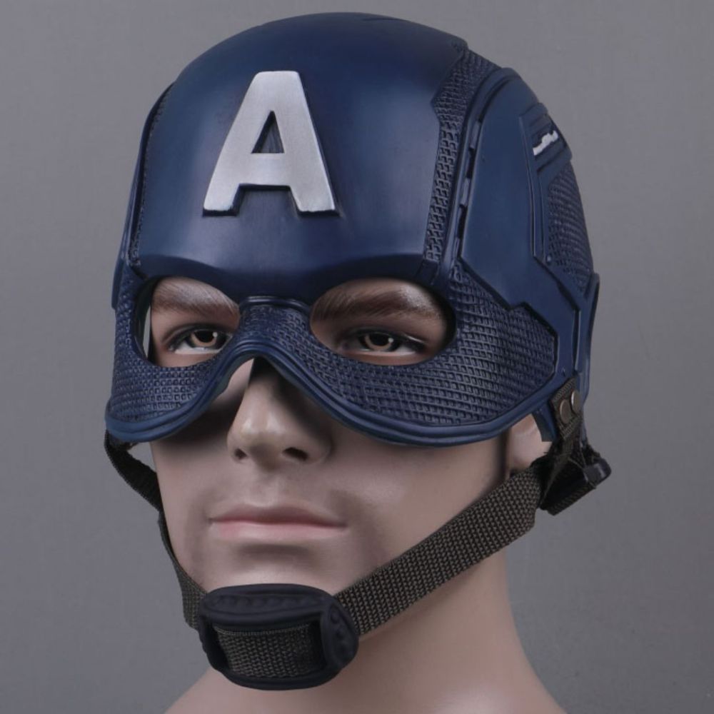 Captain America Cosplay Helmet Avengers: Age of Ultron Superhero Steve Rogers Costume Mask Halloween Party Props Takerlama
