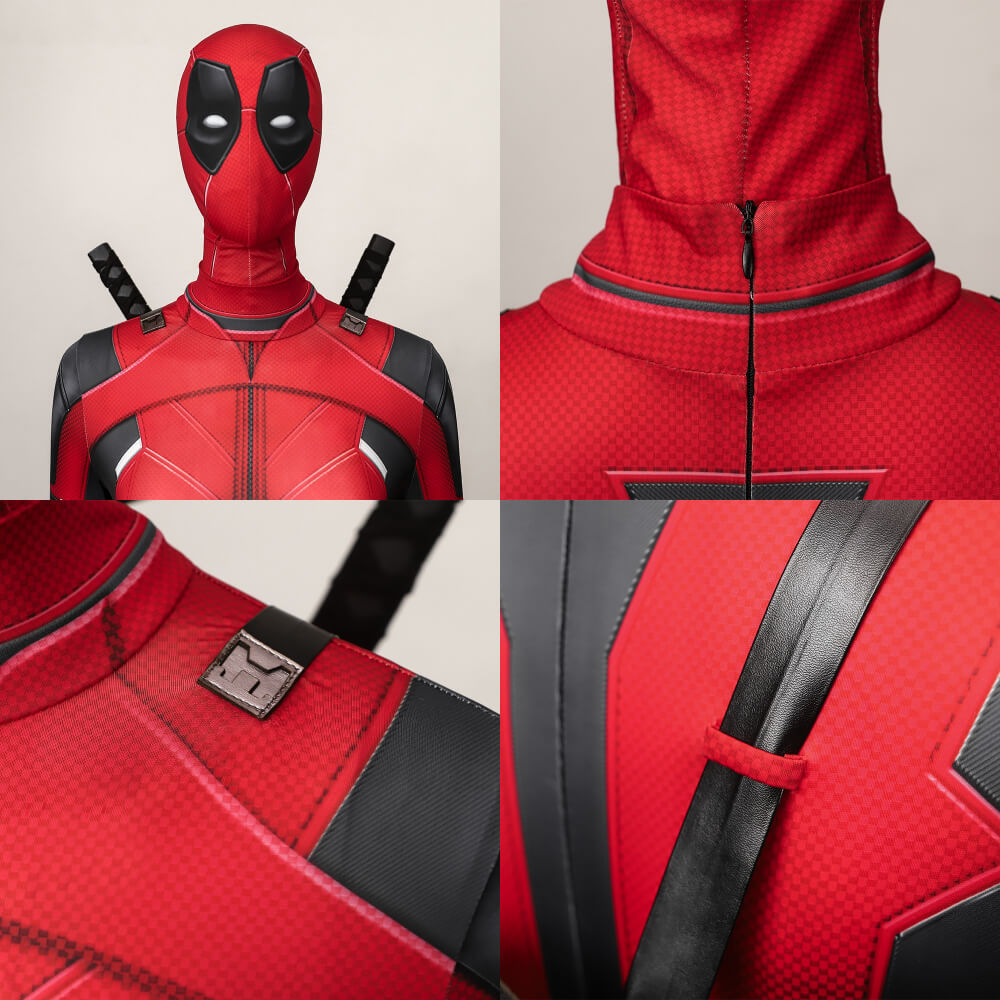 Lady Deadpool 3 Cosplay Costume 2024 Deadpool Wolverine Female Cosplay Suit Red Halloween Outfits Takerlama