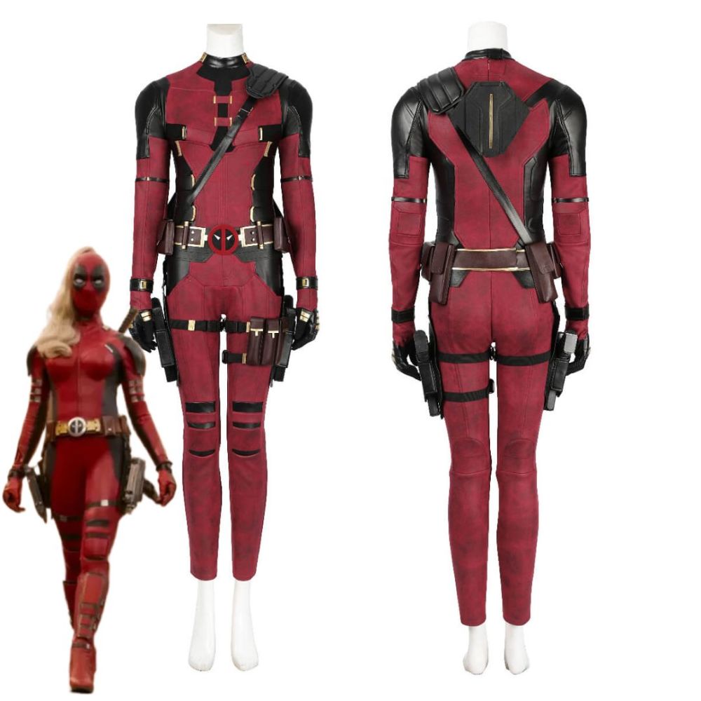Female Lady Deadpool Cosplay Costume Deadpool & Wolverine Halloween Theme Party Outfits Takerlama
