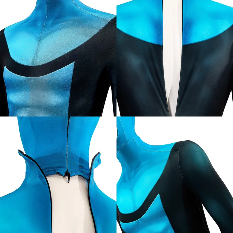 Invincible Season 3 Mark Grayson Cosplay Costume 3D Print Blue Suit For Halloween Party Takerlama