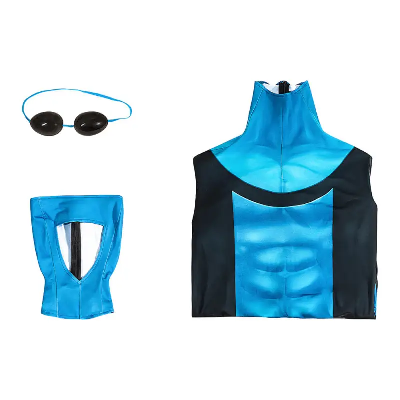 Invincible Season 3 Mark Grayson Cosplay Costume 3D Print Blue Suit For Halloween Party Takerlama