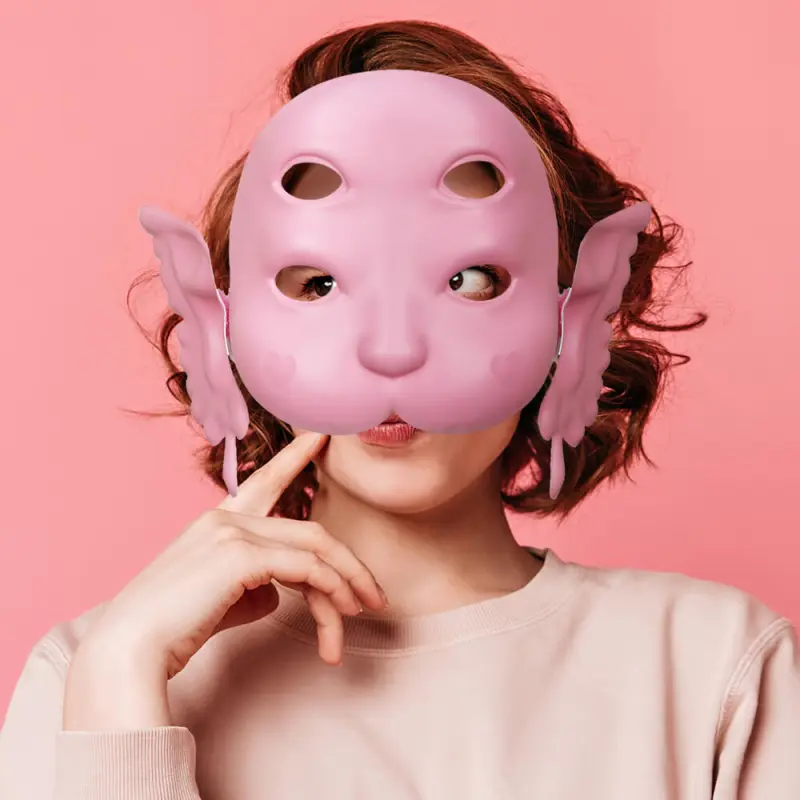 Melanie Martinez Portals Halloween Mask  DIY Cosplay Costume Masquerade Face Props Takerlama