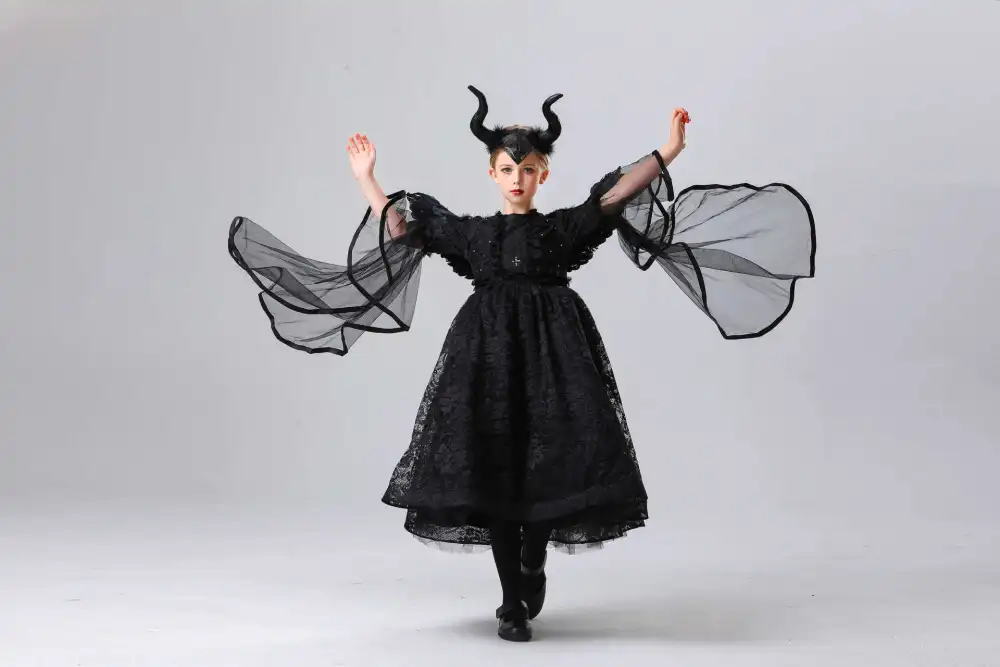 maleficent black dress Fairytale Maleficent Adult Costume w/ Feather Headpiece and Collar Buy / Large