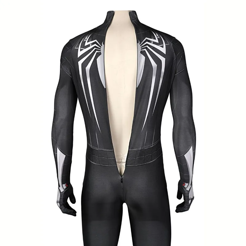 Marvel's Spider-Man 2 Black Suit Venom Symbiote Costume Mask Kids Adult In Stock Takerlama