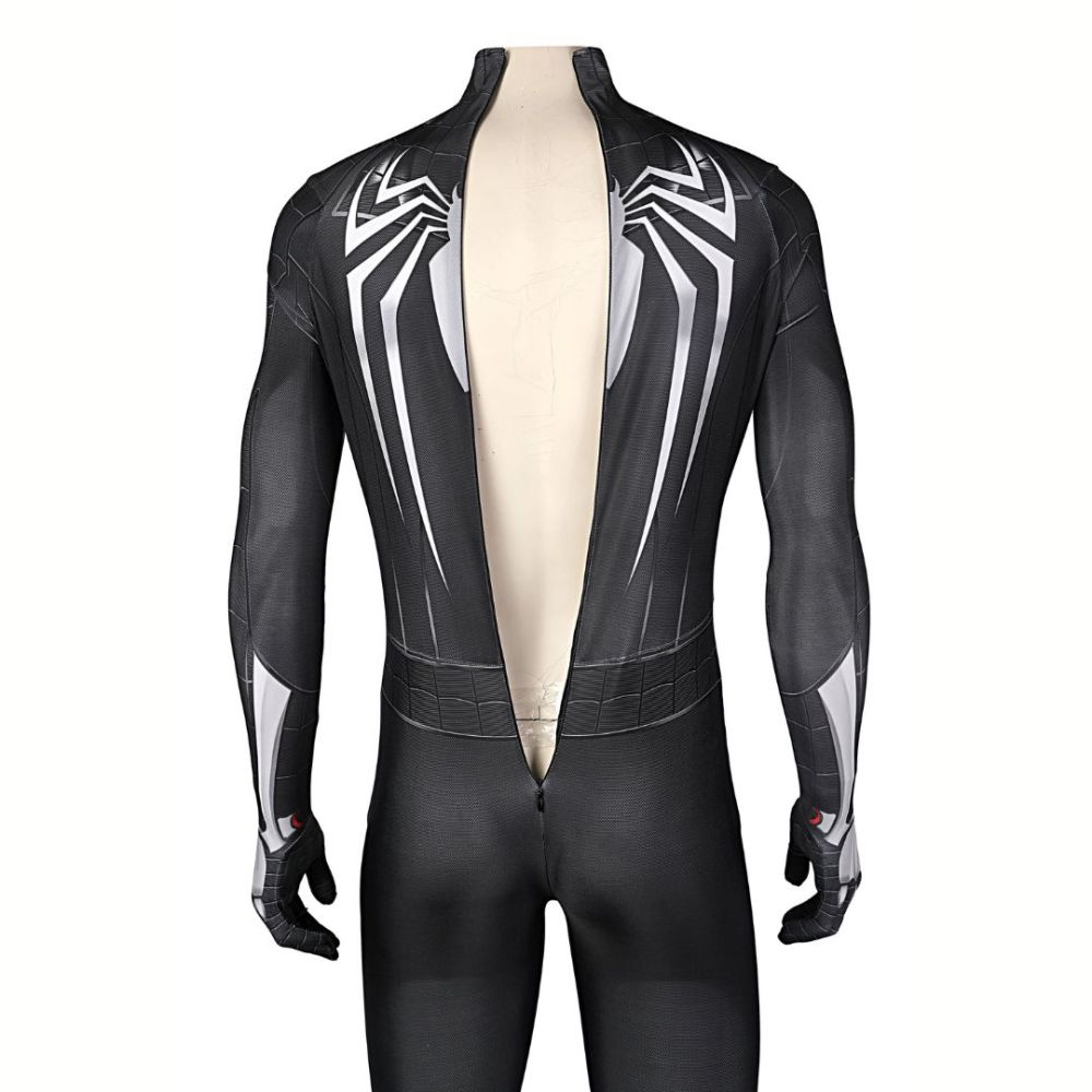 Marvel's Spider-Man 2 Black Suit Venom Symbiote Costume Mask Kids Adult In Stock Takerlama