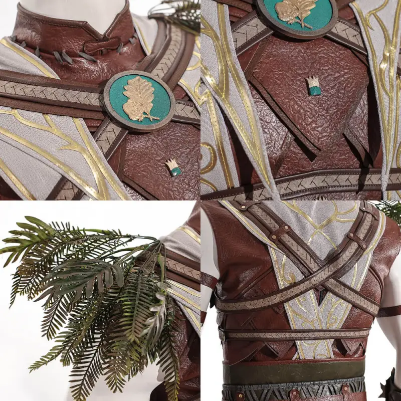 Baldur's Gate 3 Halsin Cosplay Costume Halloween Theme Party Outfits Top Level Takerlama