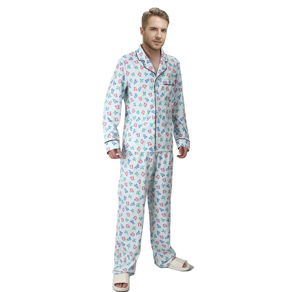 National Lampoon's Christmas Vacation Cosplay Clark Griswold Dinosaur Pajamas Christmas Costume Takerlama